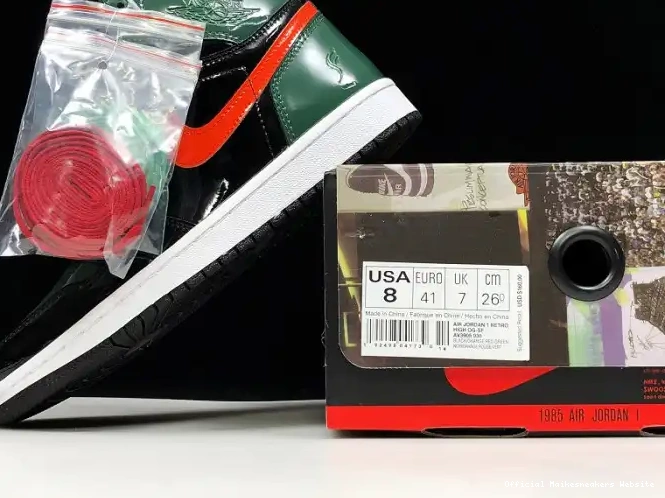 Official Maikesneakers Team Orange-Fir x Jordan AV3905-038 1 High Air SoleFly Retro Black OG 0409